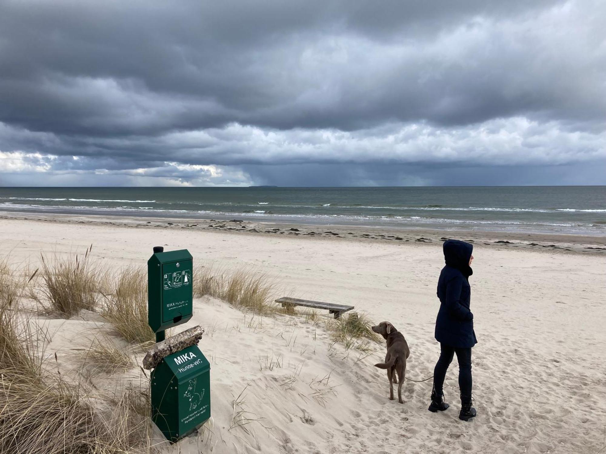 Reet Am Strand Mit Hund Karlshagen Exterior foto